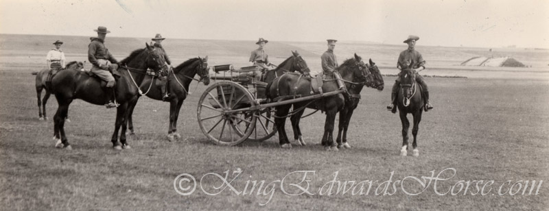 Kings Colonials Machine Gun Section Dundonald-Carriage c1906