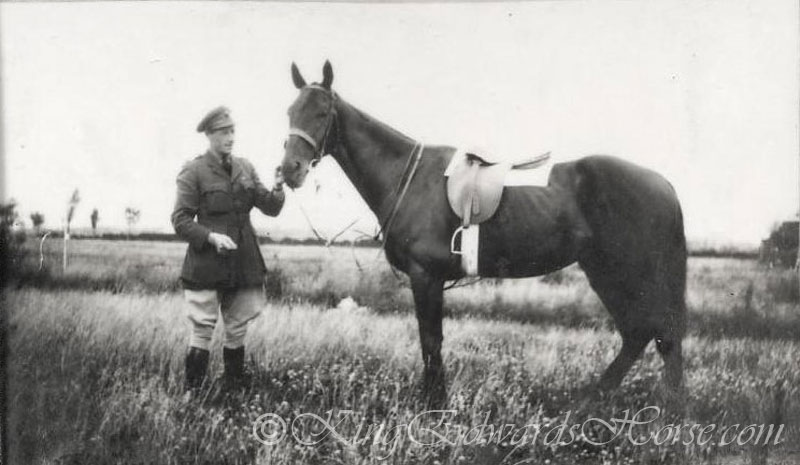 Lt R E N Twopenny (Australia)  with 'Tommy' 1919